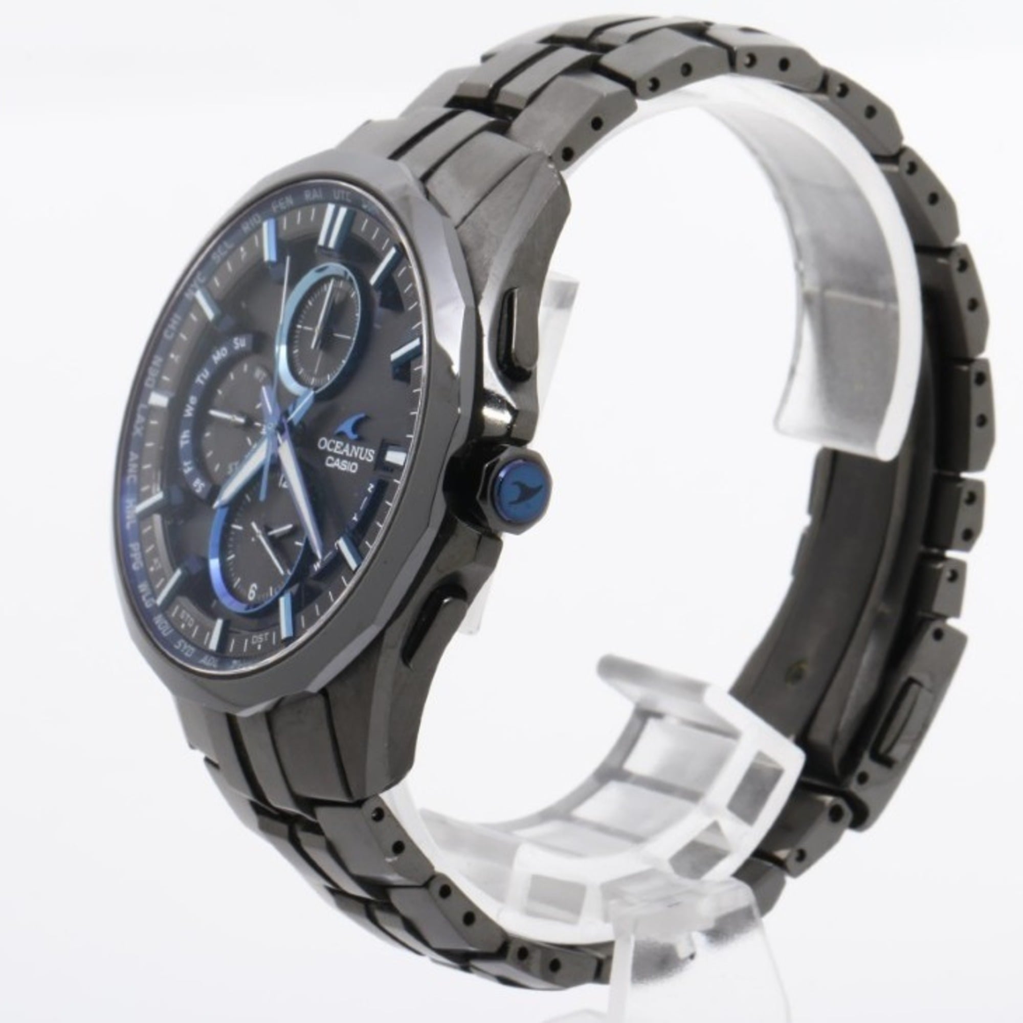 Casio OCEANUS Manta OCW-S3001B-1AJF Schwarz Zifferblatt 44 mm Uhr