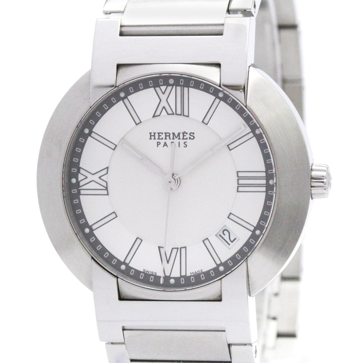 Hermes Nomade NO1.710 Silber Zifferblatt 36 mm Uhr