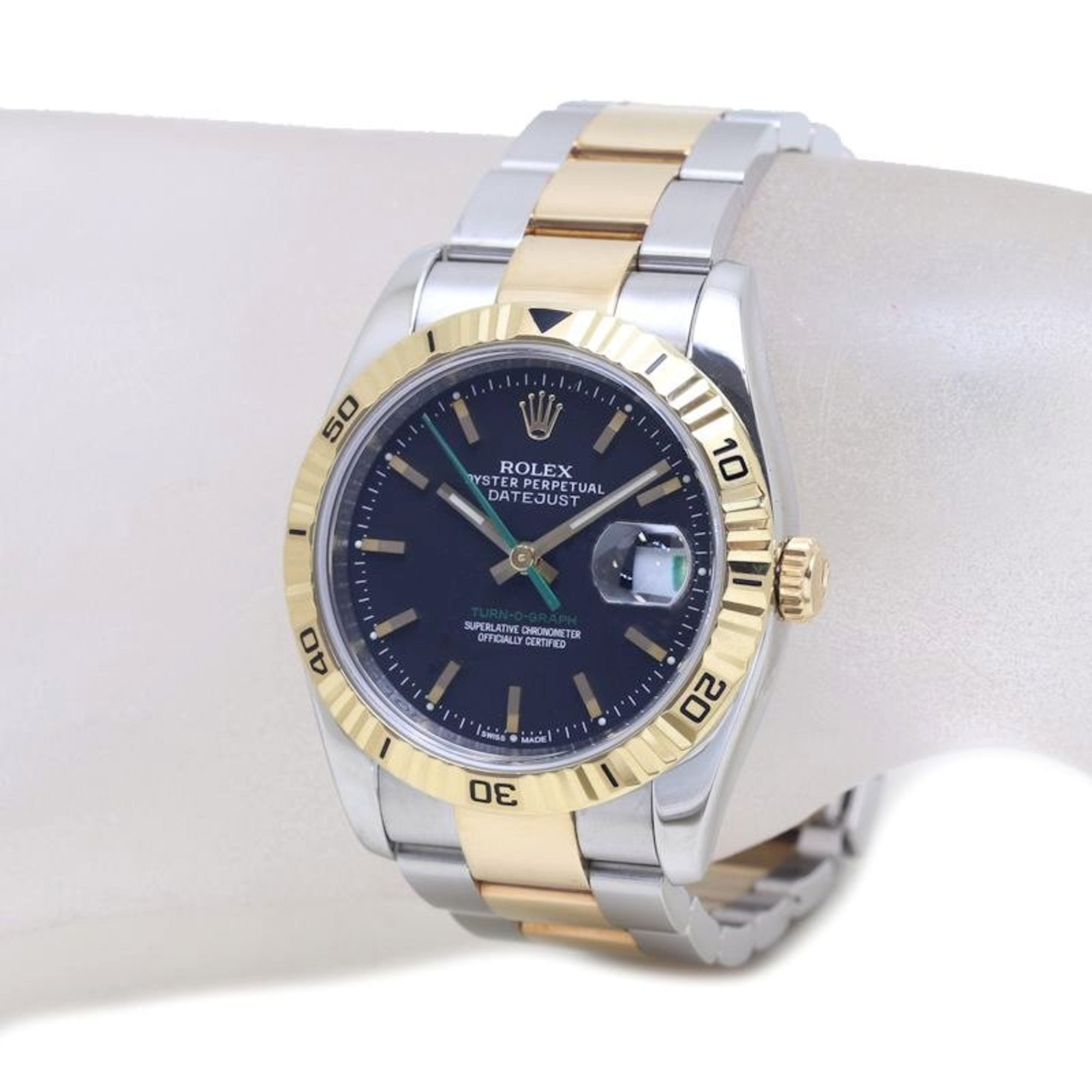 ROLEX Rolex Datejust Turn-O-Graph, Limitierte Auflage aus Japan (300 Stück), 116263, 18 Karat Gelbgold xSS, Herrenuhr, 39370