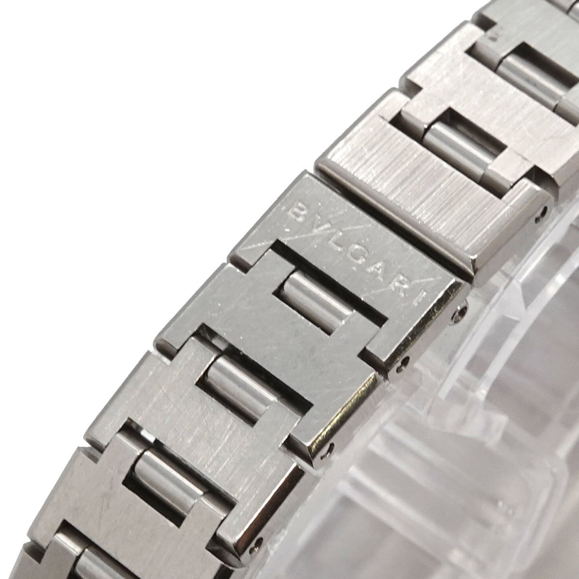 BVLGARI BB23SS dameshorloge met 12 diamanten, zilverkleurig, quartz