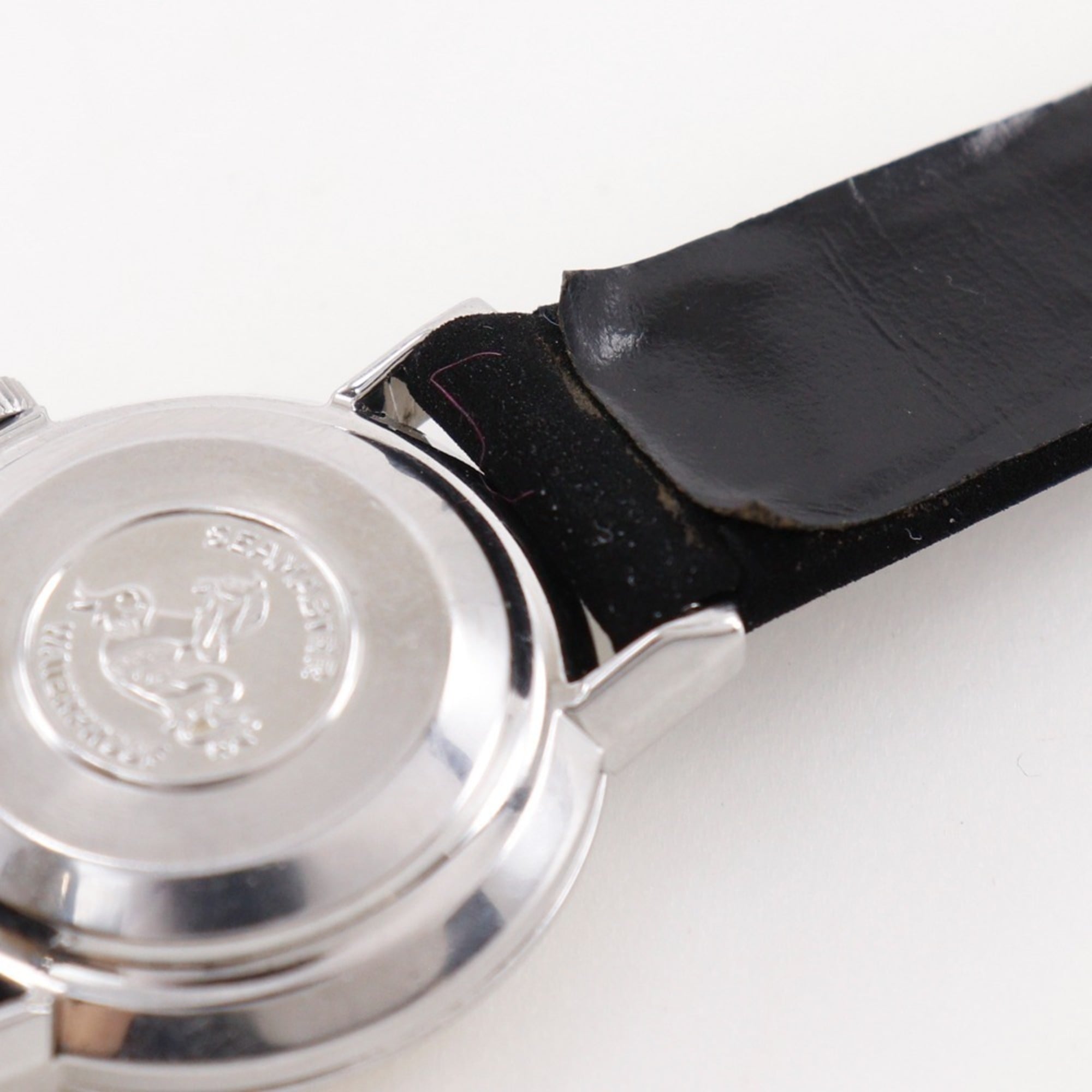 Omega De Ville 565.005 dameshorloge - roestvrij staal met leren band, zilver, automatisch uurwerk, analoog, zilveren wijzerplaat