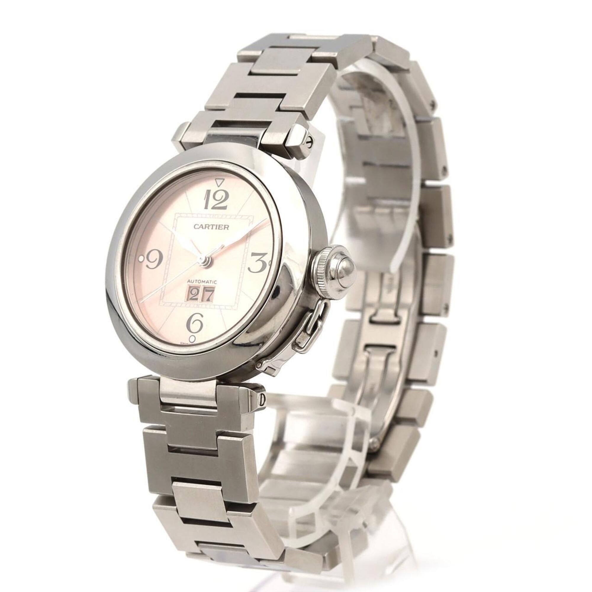 Cartier Pasha C Grande Date W31058M7 Pink Dial 35mm Watch