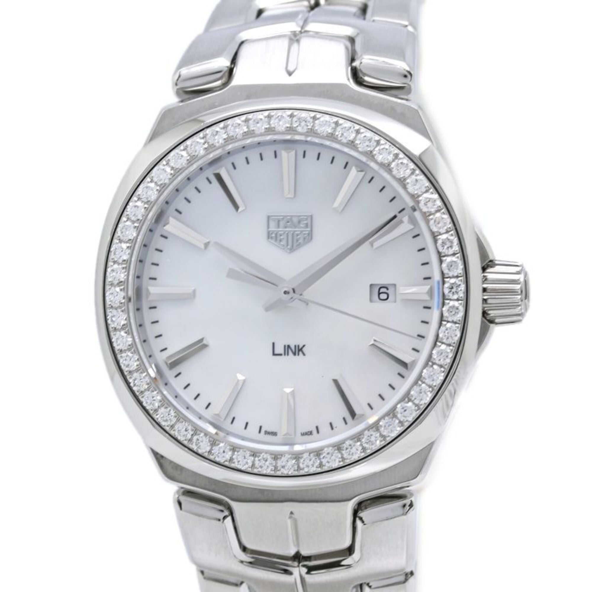 TAG Heuer Link Diamond WBC1314.BA0600 Women's Watch, Stainless Steel, 40439