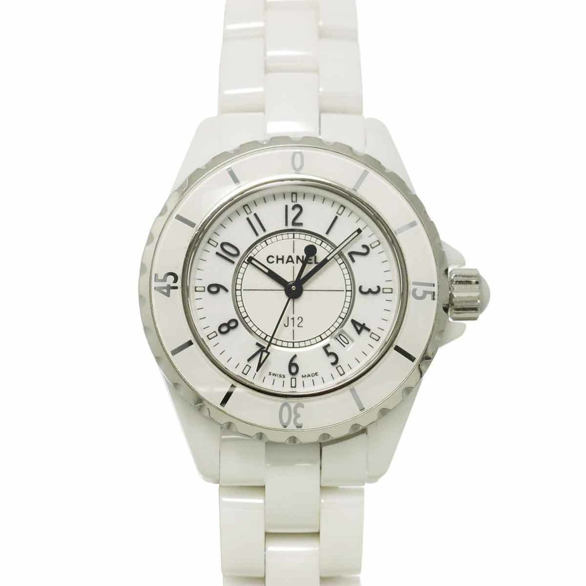 Chanel J12 33mm H0968 White Dial 34mm Watch