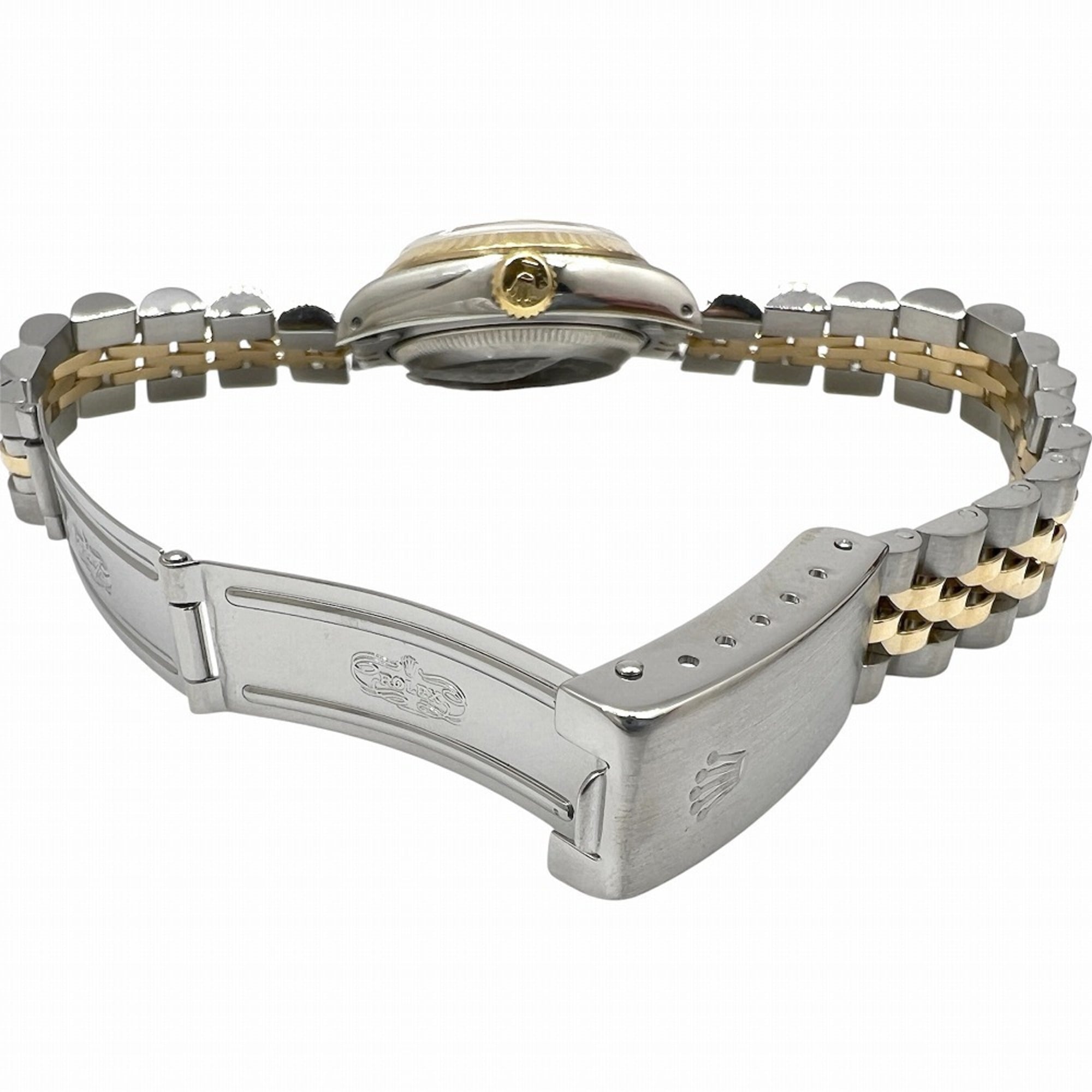 ROLEX Datejust 10P Diamond Stainless Steel 18K Yellow Gold Dial 69173G L-serial Two-tone Automatic Wo