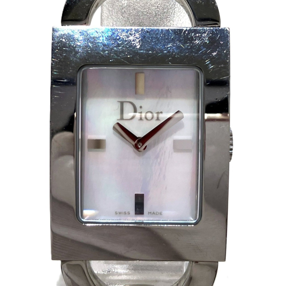 Christian Dior Malice D78-109 Weiß Zifferblatt in Muscheloptik 19 mm Uhr