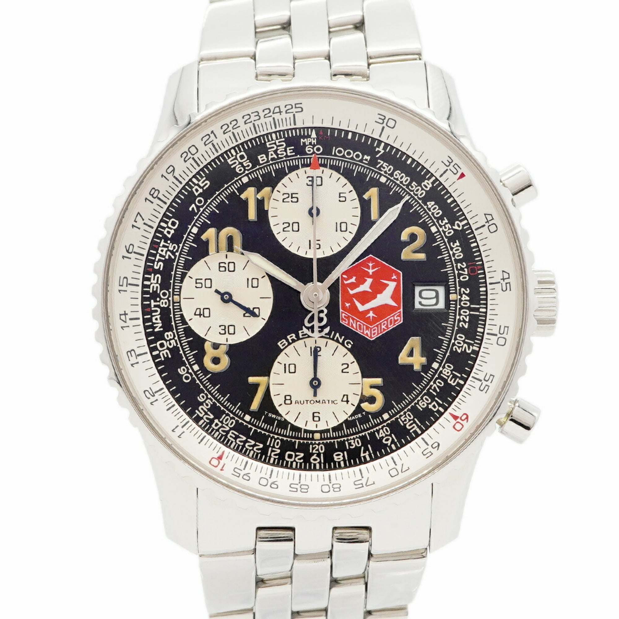 Breitling Old Navitimer Snowbirds A13022 Black Dial Men's Watch