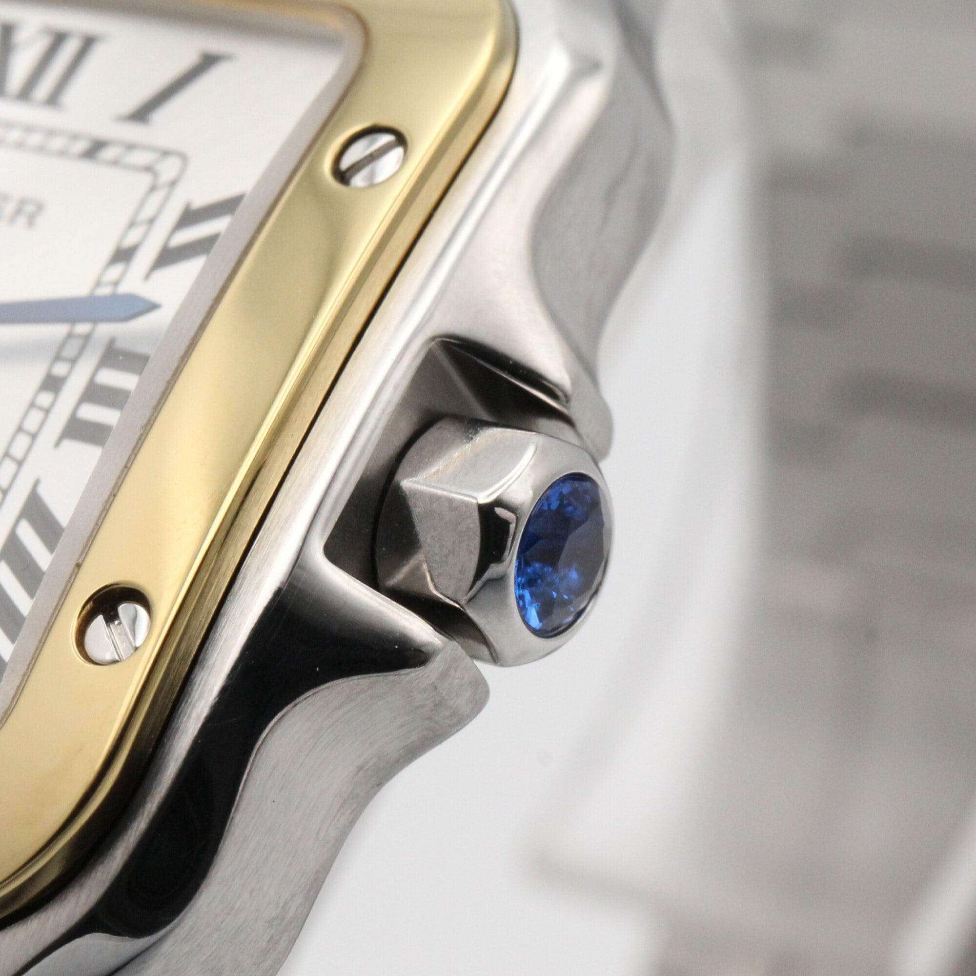 Cartier Santos W2SA0033 Silver Dial Stainless steel, yellow gold 27mm Watch
