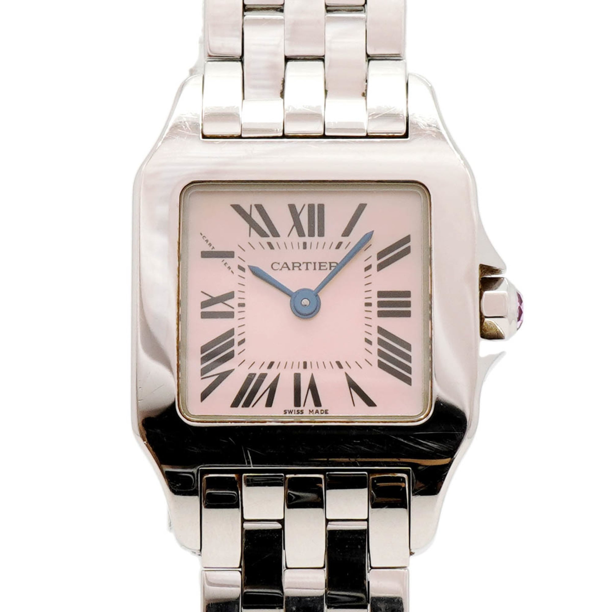 Montre Cartier Santos Demoiselle SM W25075Z5 Rose, cadran de 20 mm