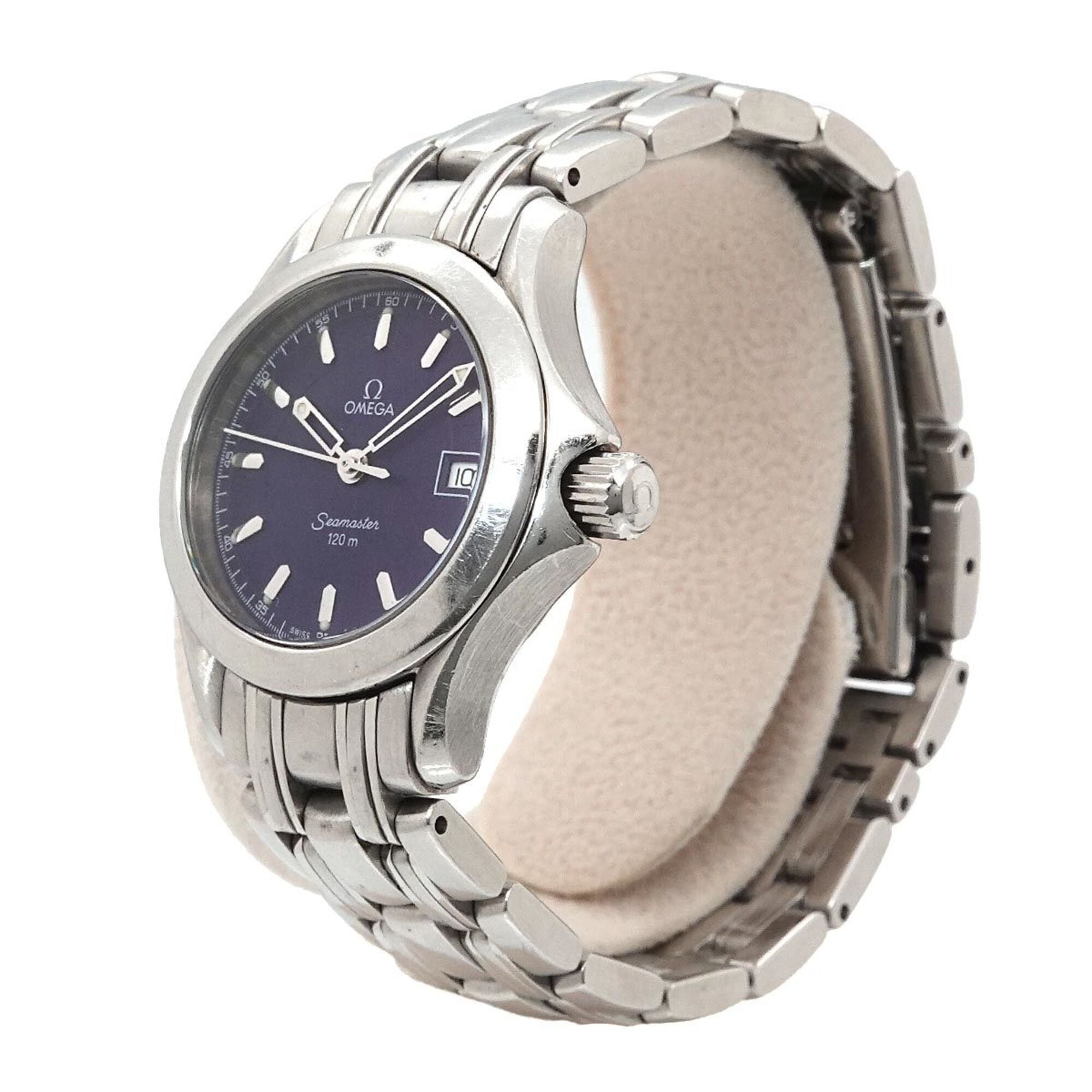 Omega Seamaster 120 Jacques Mayol 2587, blaues Zifferblatt, 26 mm Uhr