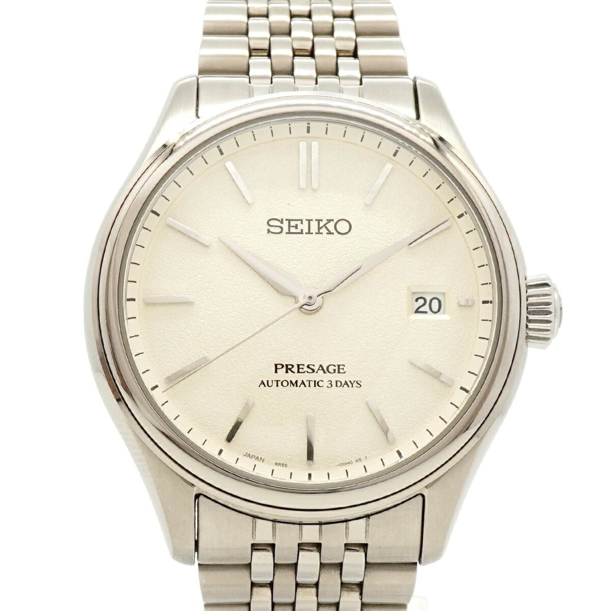 Seiko Presage SARX121/6R55-00H0 Silver Dial 40mm Watch