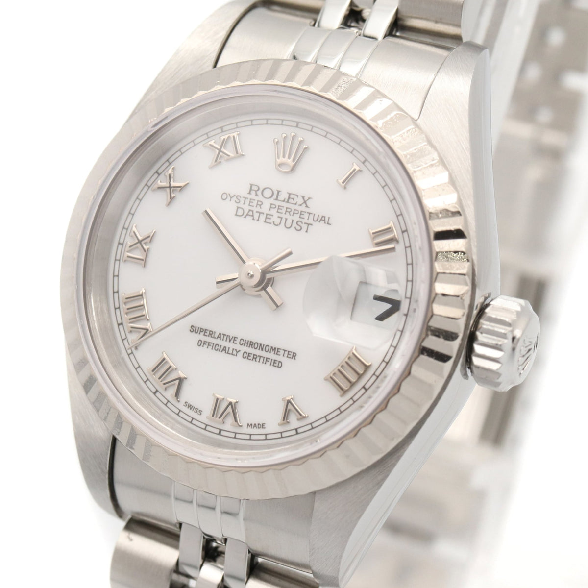 Rolex Datejust A-series 18K 69174 White Dial 26mm Watch
