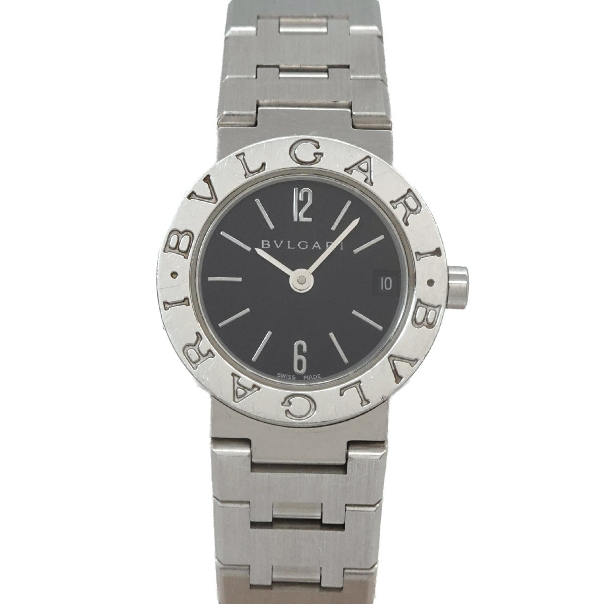 BVLGARI BB23SS Women's Watch Date Black Quartz