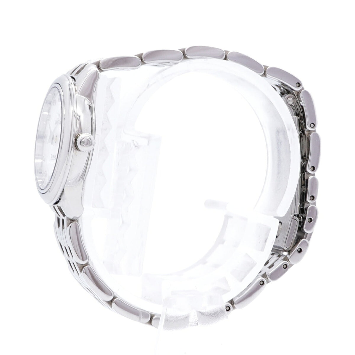 Omega De Ville Prestige 8-Diamond 424.10.24.60.55.001 Horloge met witte wijzerplaat, 24 mm