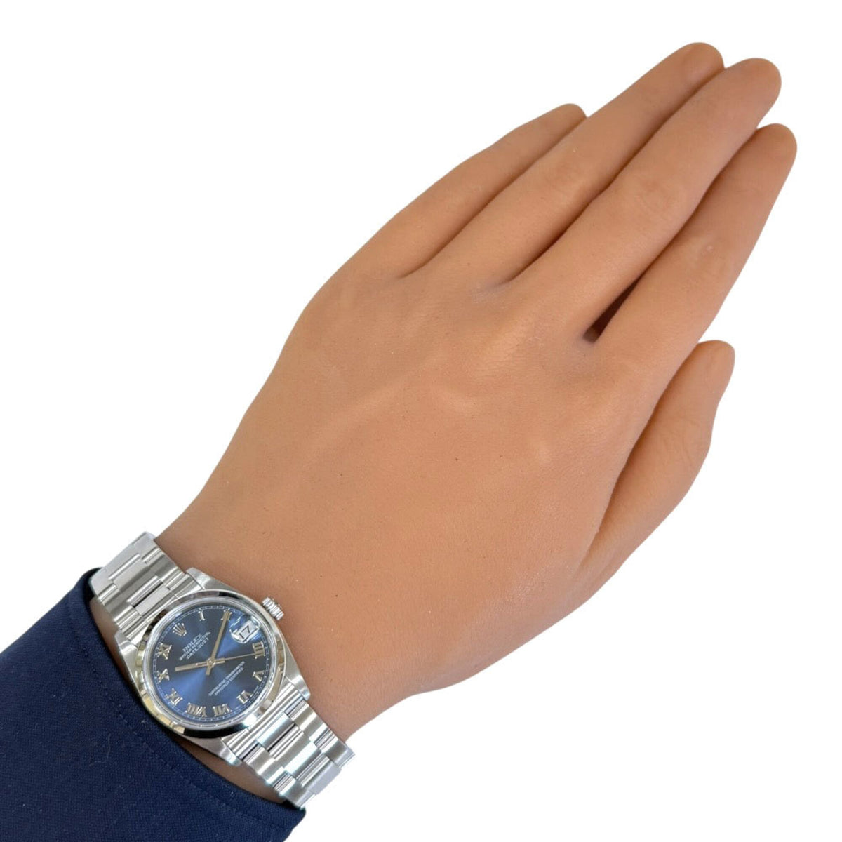 Rolex Datejust Oyster Perpetual 68240 met marineblauwe wijzerplaat, 31 mm