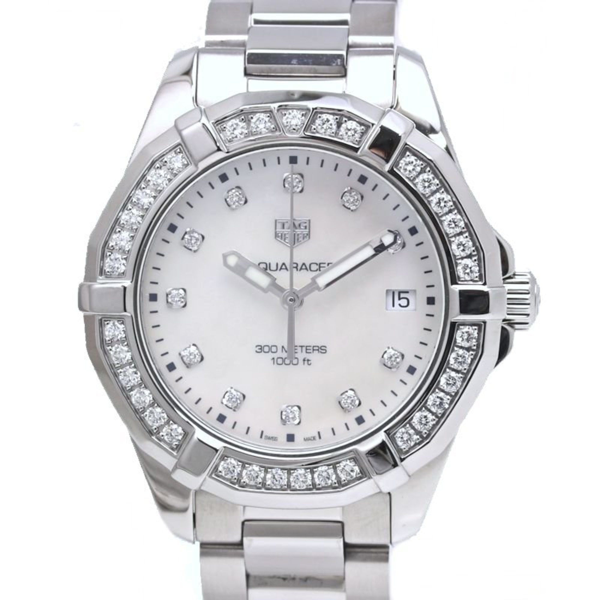 TAG HEUER Aquaracer Bezel with 11 Diamonds, Women's Watch WBD131C.BA0748SS, 39972