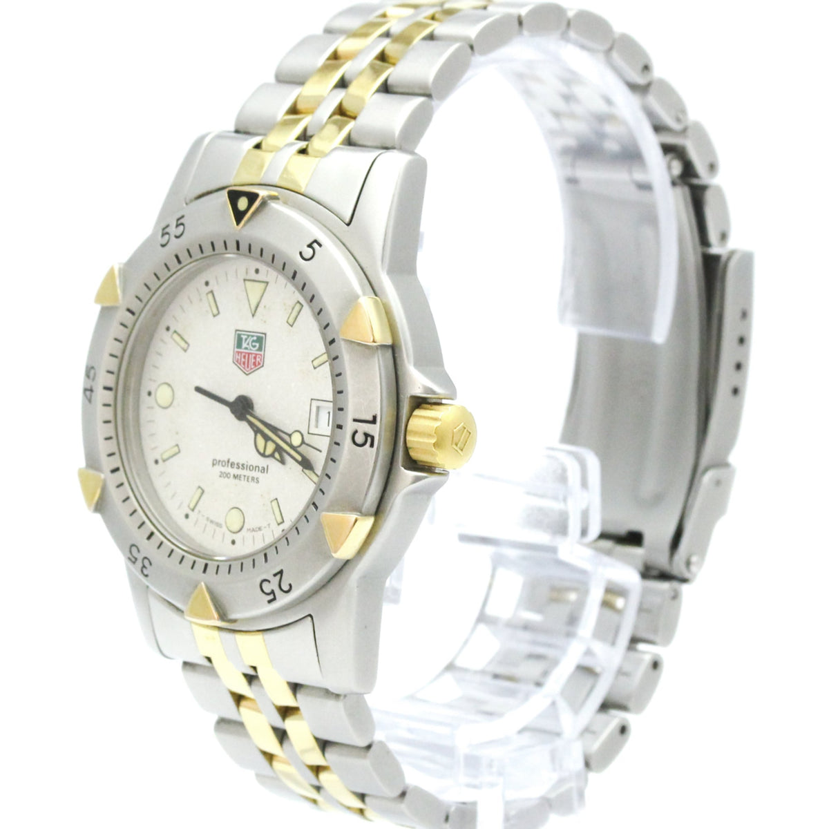 TAG Heuer Professional WD1221-K-20 Silver Dial 36mm Watch