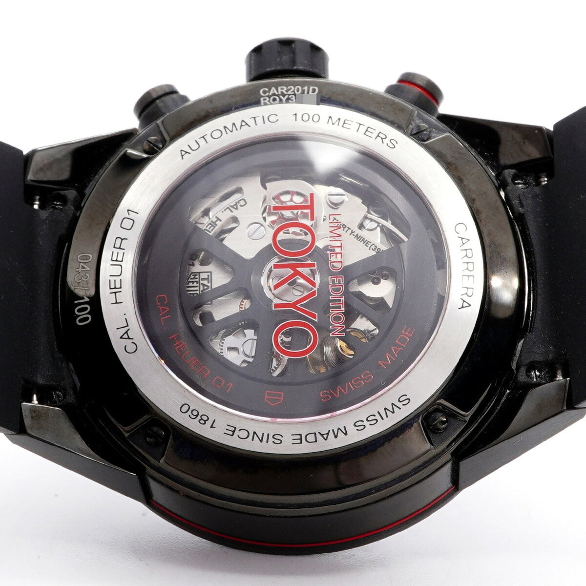 TAG Heuer Carrera Calibre 01 TYO Edition CAR201D Dial 43mm Watch