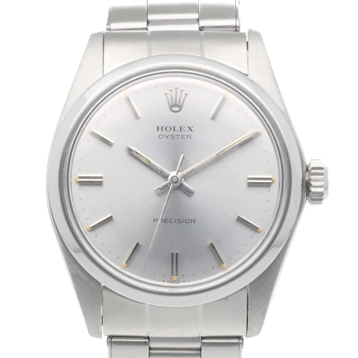 Montre Rolex Precision Oyster 6426, cadran argenté, 34 mm