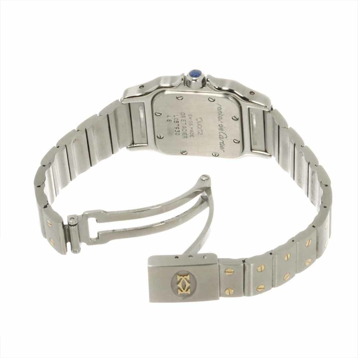 Cartier Santos Galbee SM W20012C4 Elfenbein Zifferblatt 23 mm Uhr