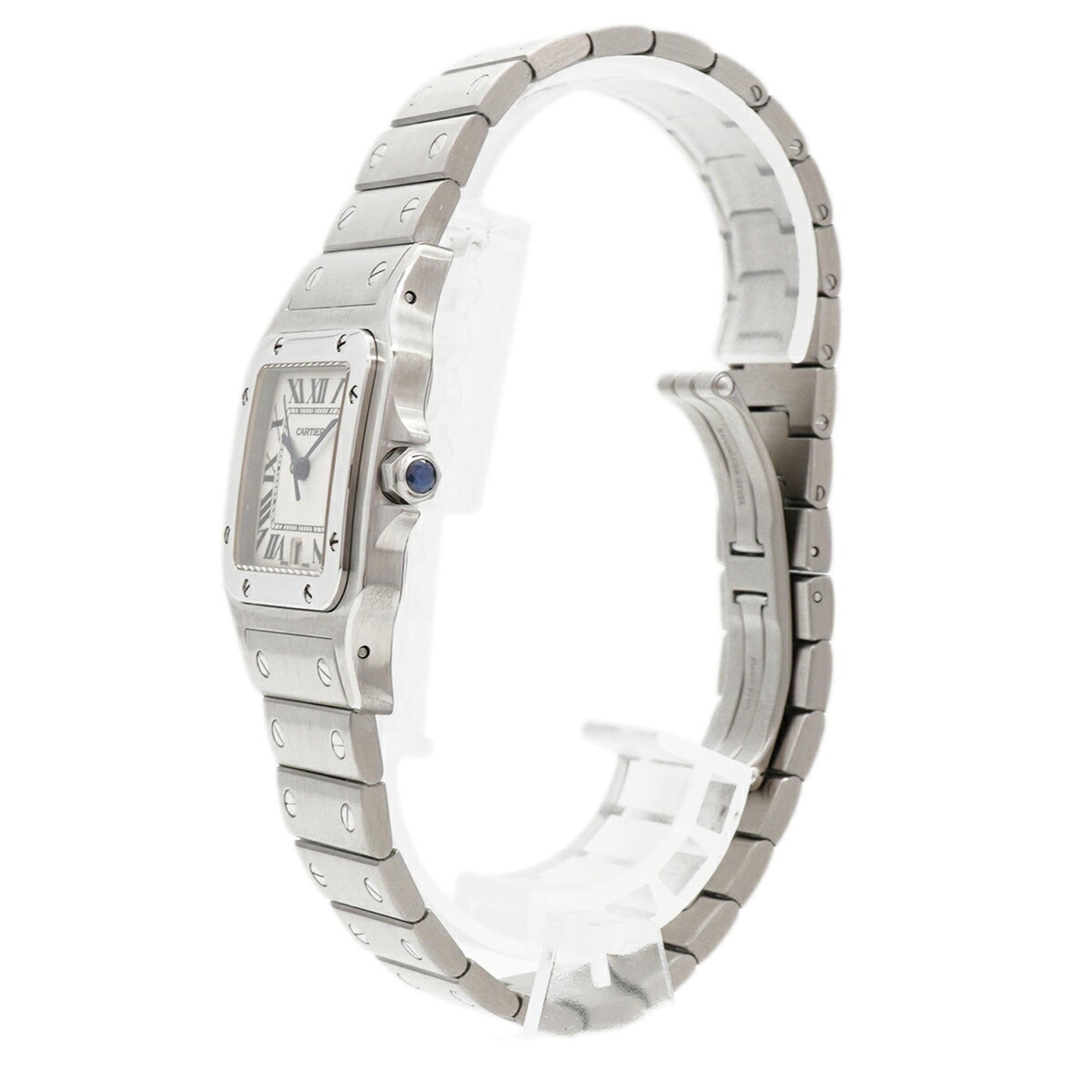 Cartier Santos Galbee LM W20060D6 Ivory Dial 29mm Watch