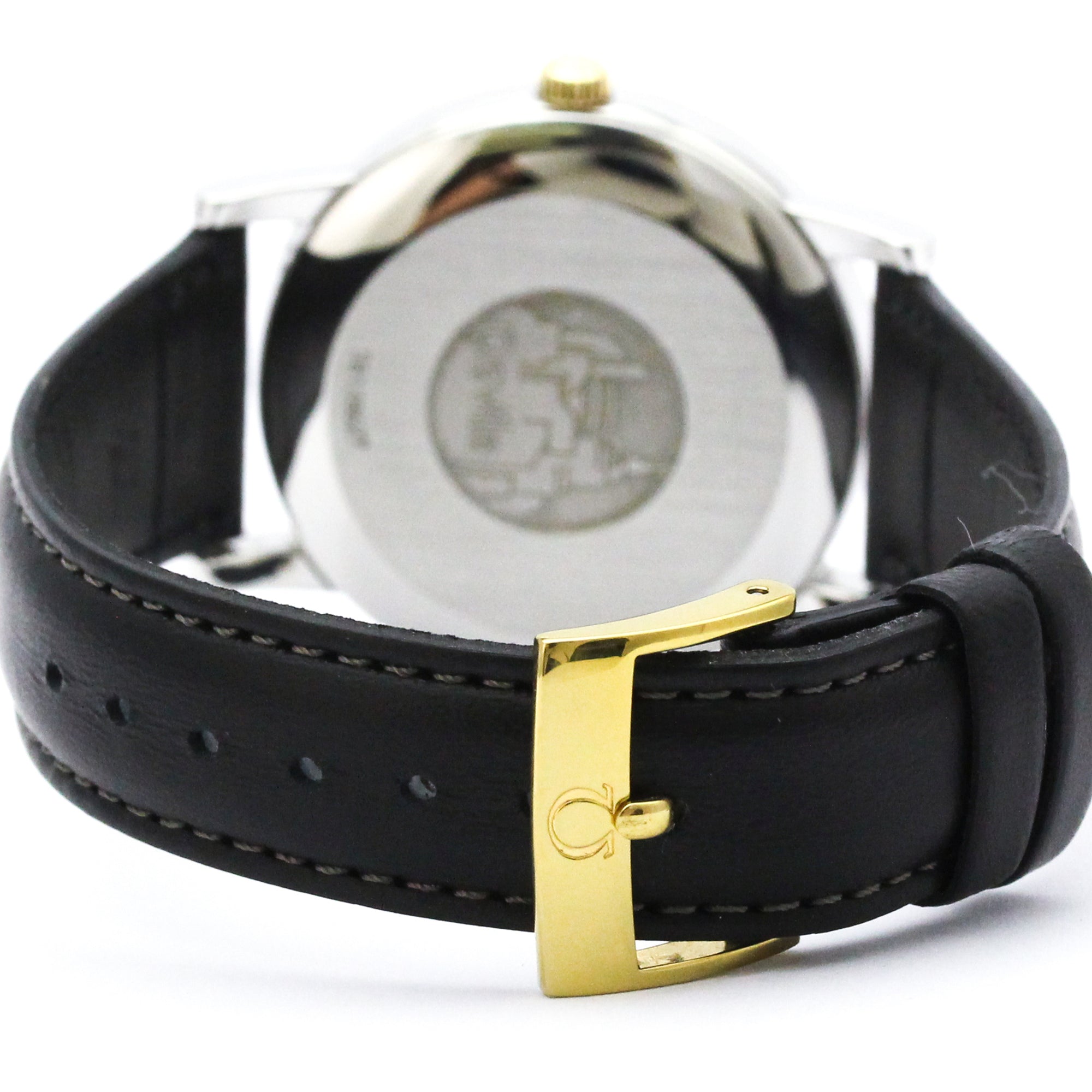 Omega De Ville 7704.11.01 Gold Dial Stainless steel, yellow gold 35mm Watch