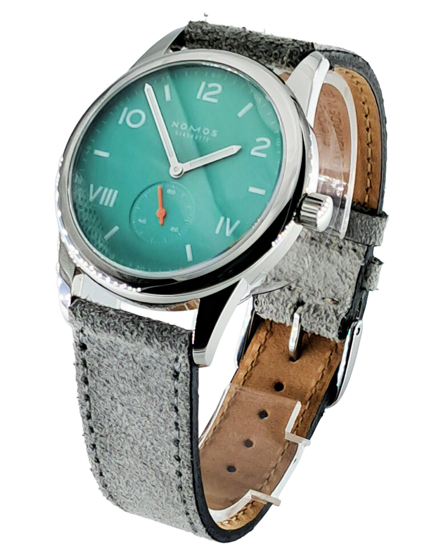 Nomos Glashütte Club met handopwinding, groen, 39mm