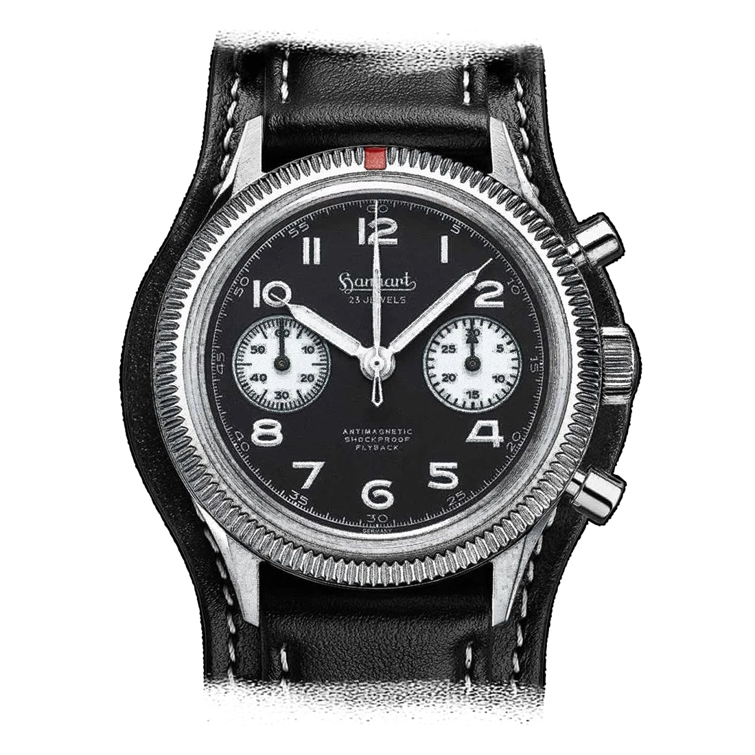 Hanhart 417 Manual Winding Black 39mm