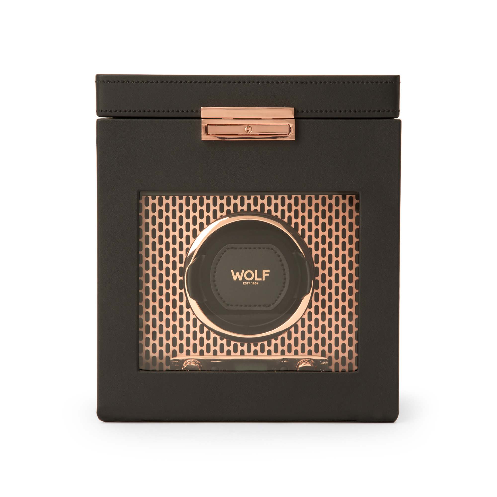 Wolf Axis Single Watch Winder with Storage