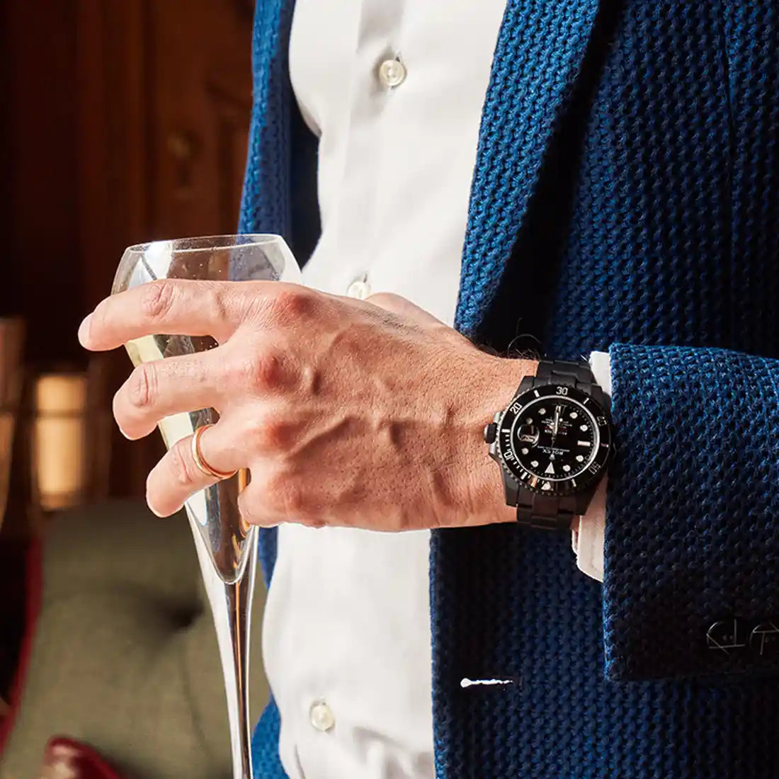 Pro Hunter Submariner Automatic Zwart 41 mm