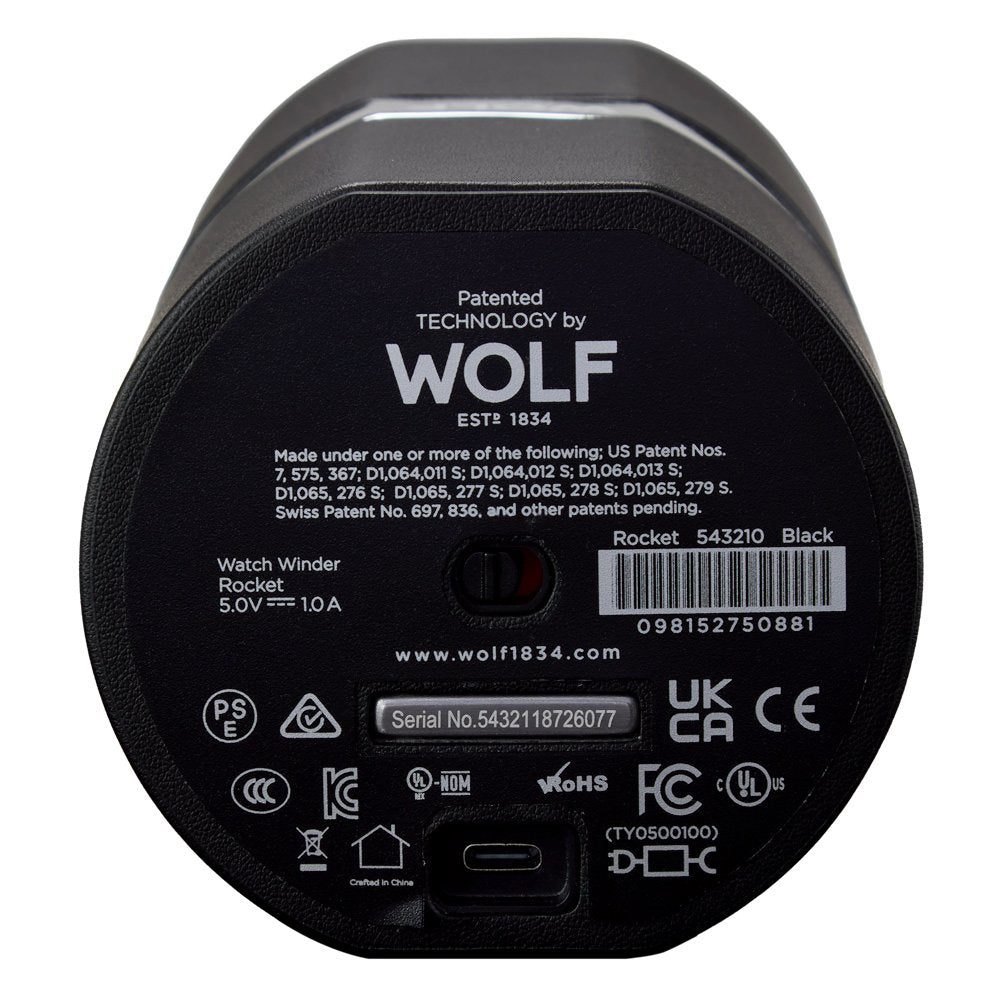 Wolf Rocket Travel Watch Winder