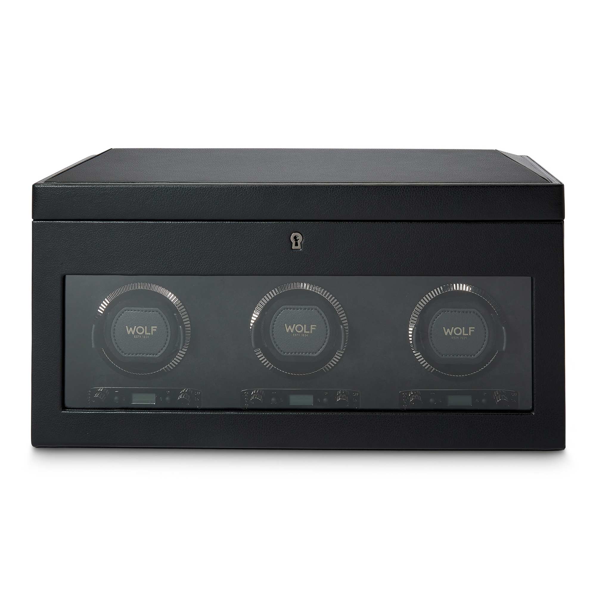 Wolf British Racing Triple Watch Winder with Storage