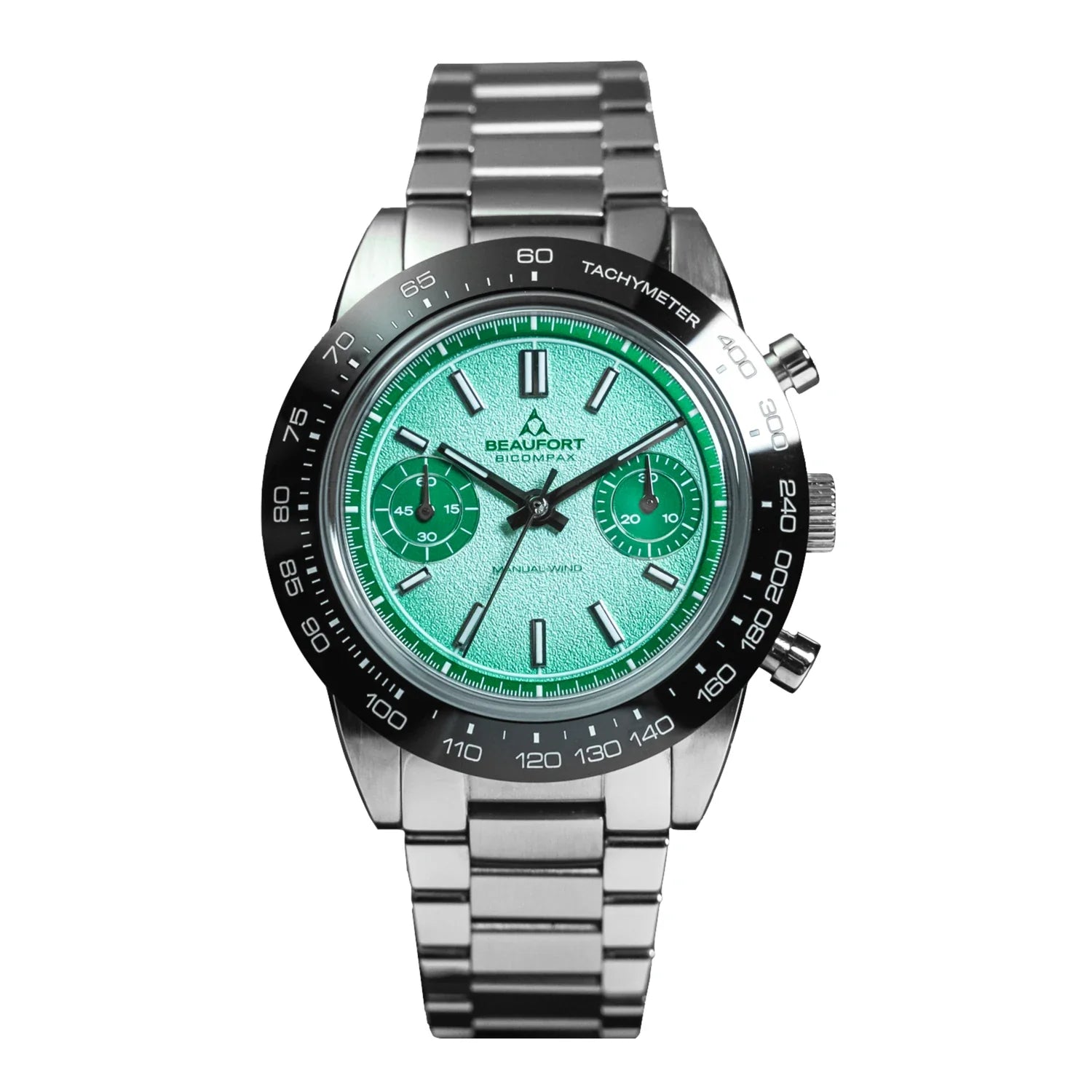 Beaufort Bicompax beuBic1 Silver Dial Stainless steel 40mm Watch