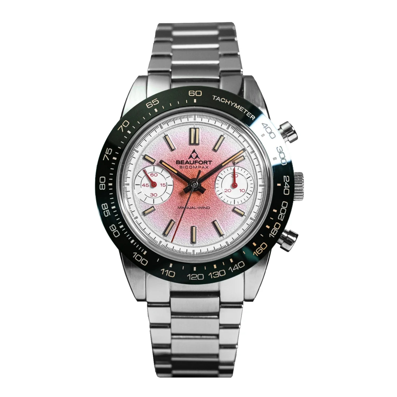 Beaufort Bicompax beuBic3 Silver Dial Stainless steel 40mm Watch
