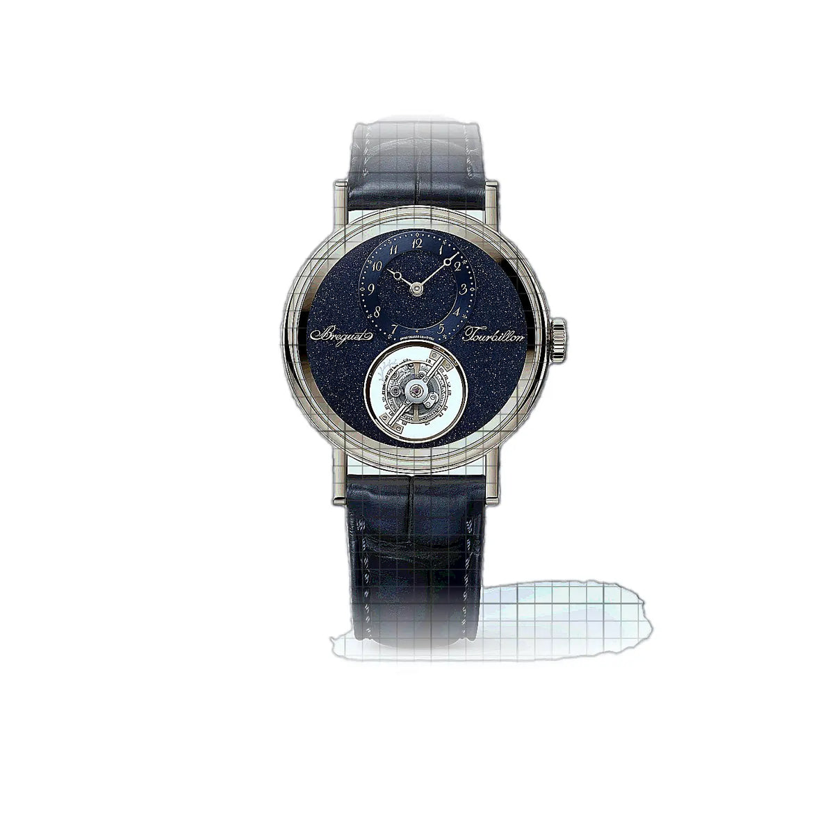 Montre Breguet Classique 7255BH/2Y/9VU à cadran bleu Or rose, 38 mm
