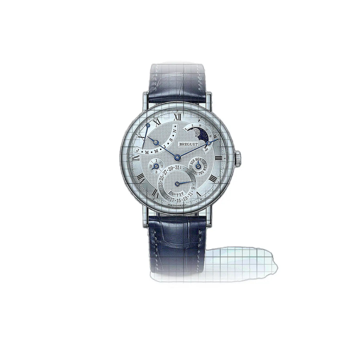 Montre Breguet Classique 7327BB/11/9VU, cadran argenté Blanc, or 39mm