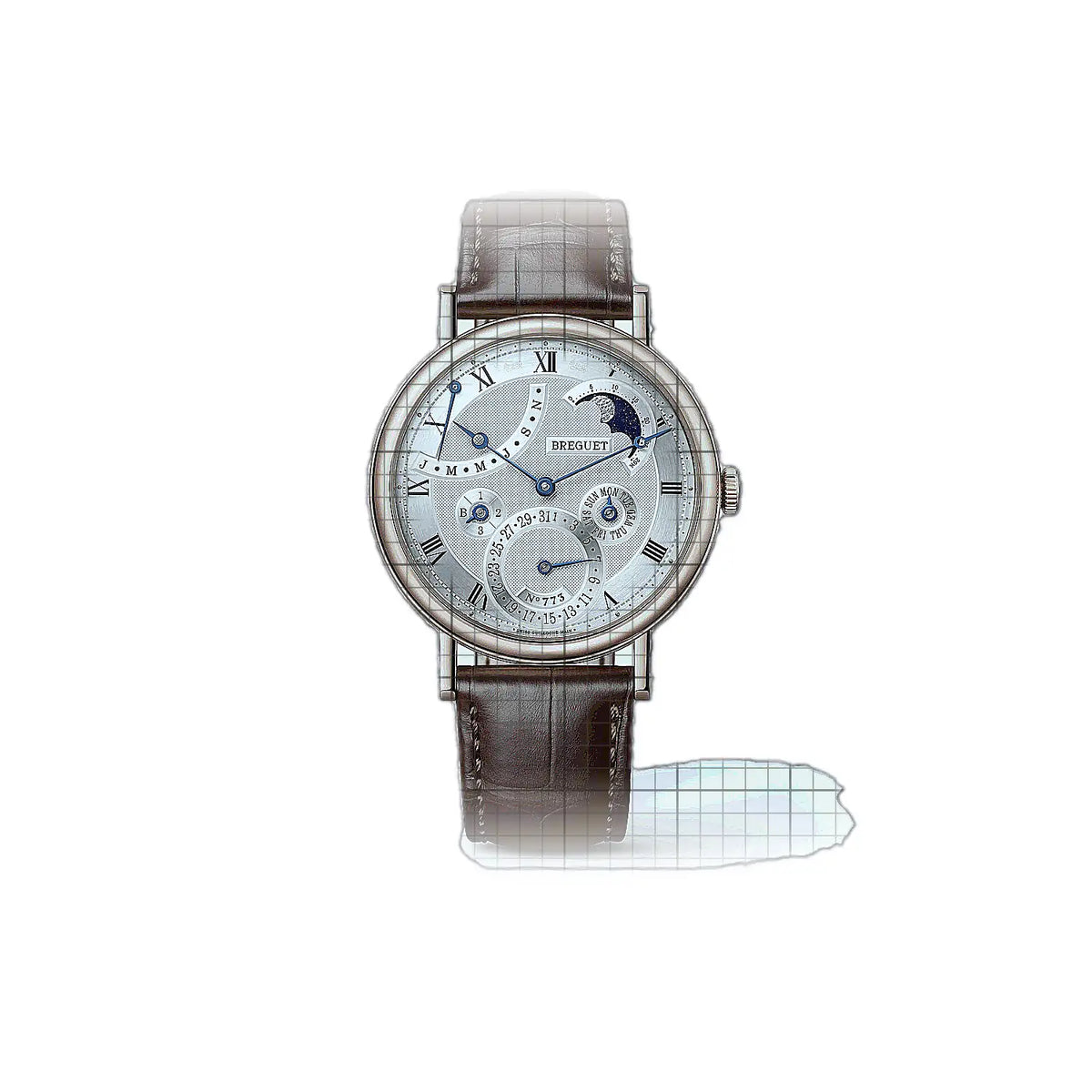 Breguet Classique 7327BR/11/9VU Horloge met zilveren wijzerplaat en roségoud 39mm