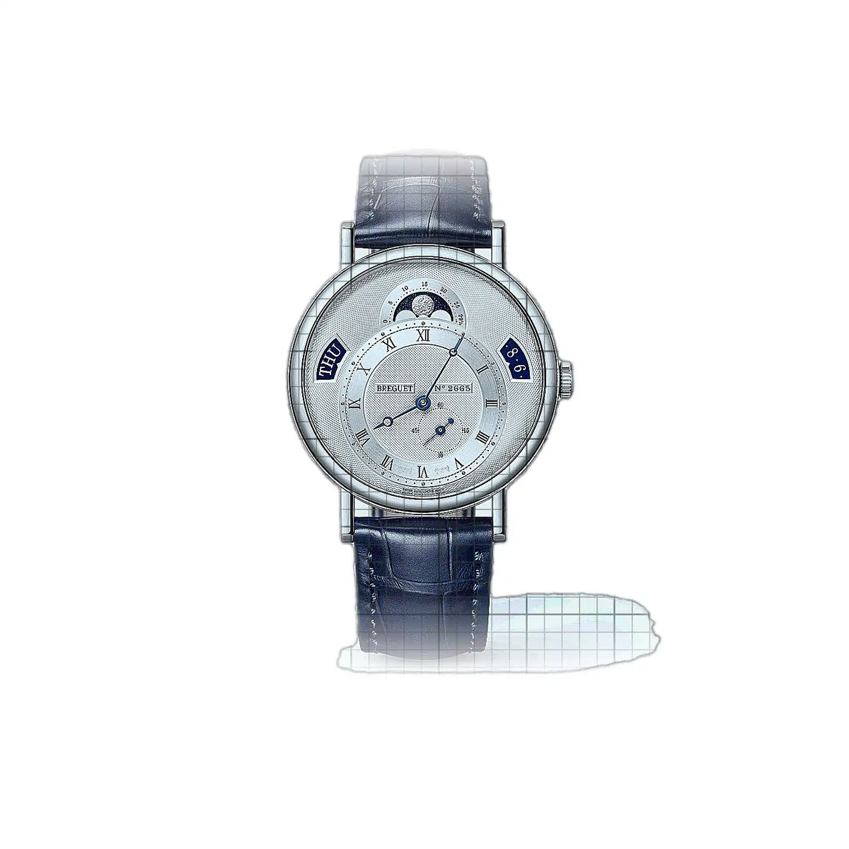 Montre Breguet Classique 7337BB/12/9VU, cadran argenté Blanc, or 39mm