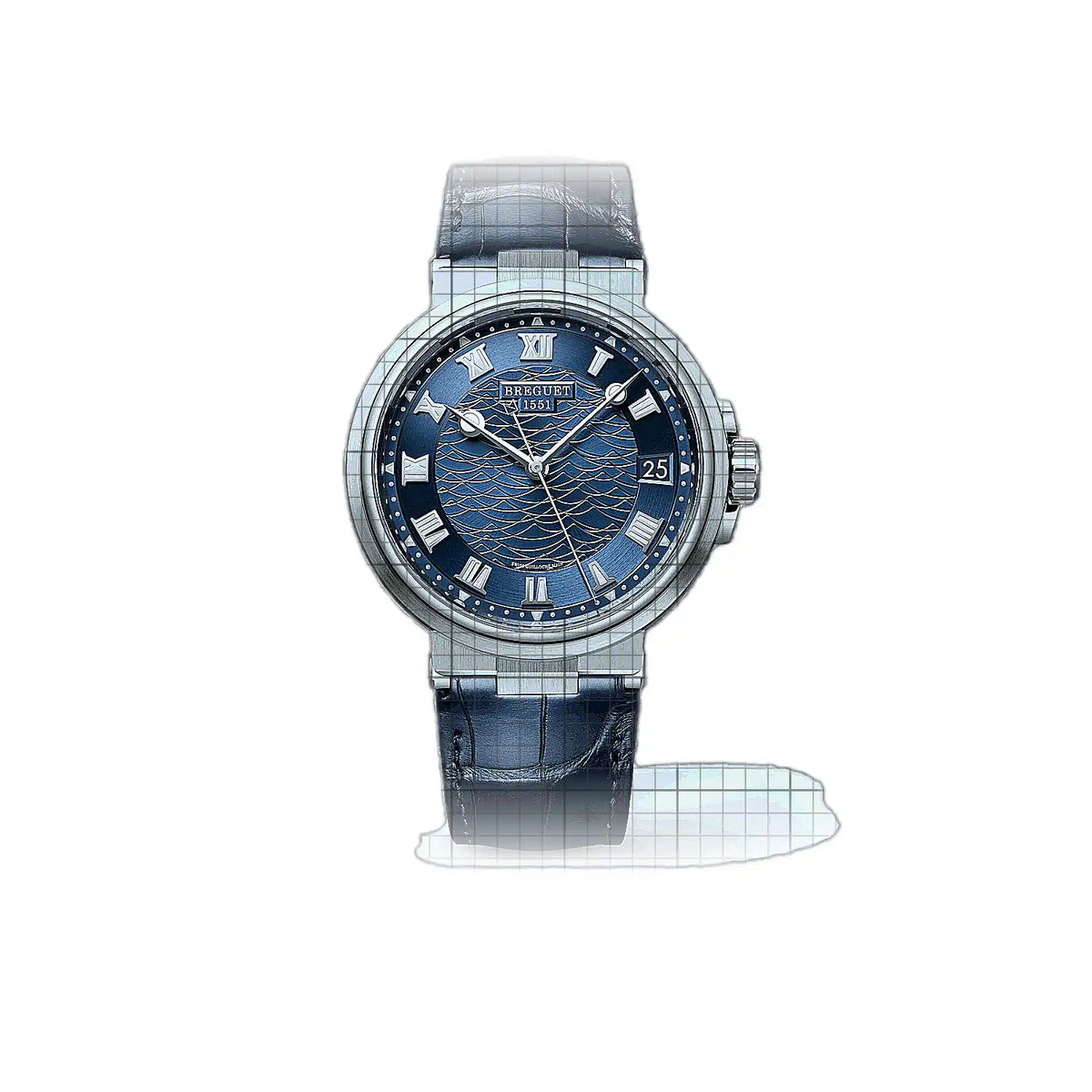 Breguet Marine 5517BB/Y2/9ZU Blue Dial White gold 40mm Watch