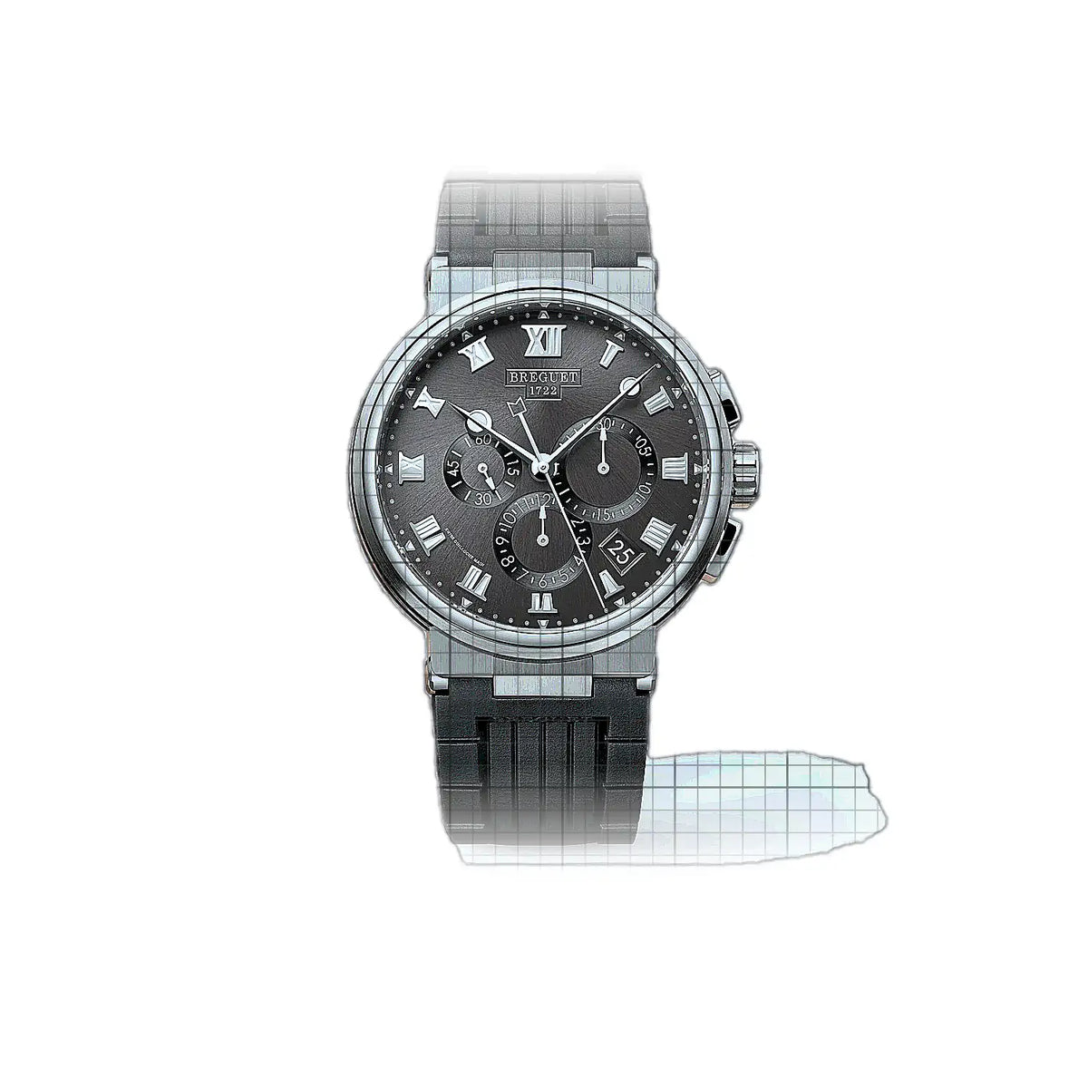 Breguet Marine 5527TI/G2/5WV Brown Dial Titanium 42mm Watch