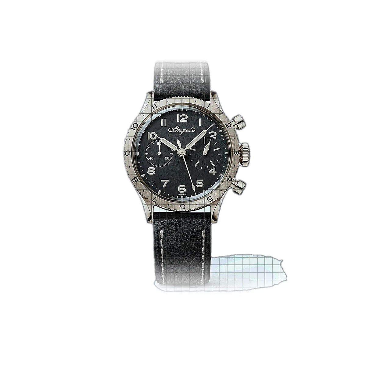 Breguet Type XX 2075BH/99/398 Noir Cadran Or rose Montre de 38 mm