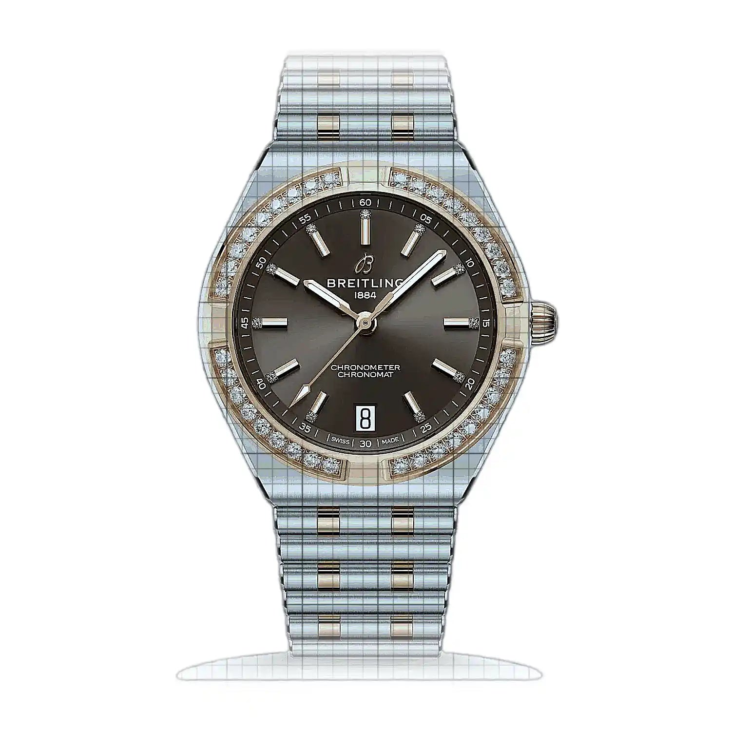 Breitling Chronomat Automatic 36 U10320591Q1U1 Brown Dial Stainless steel, rose gold 36mm Watch