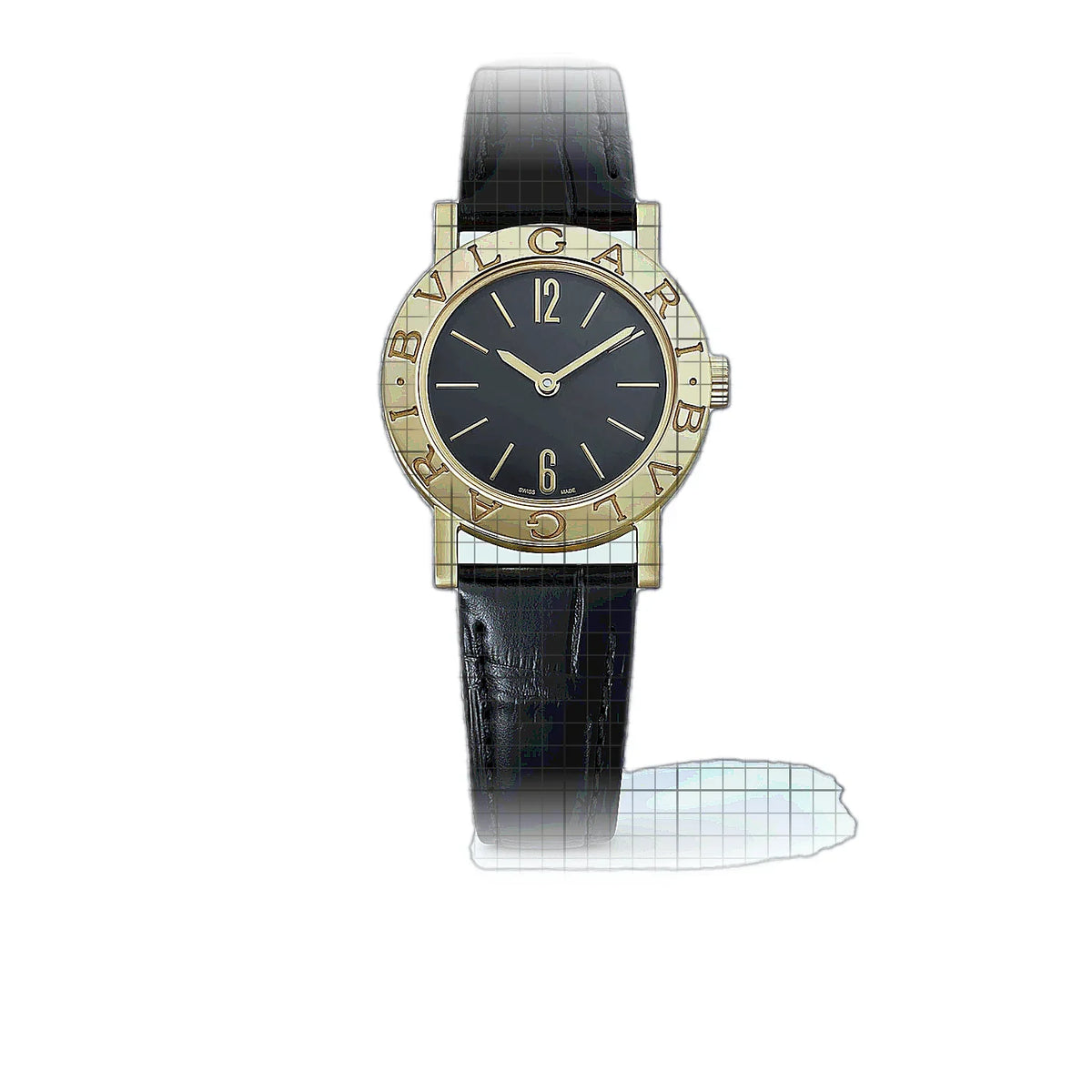 Montre Bulgari Bulgari 103897 Noir Cadran en or jaune, 26 mm