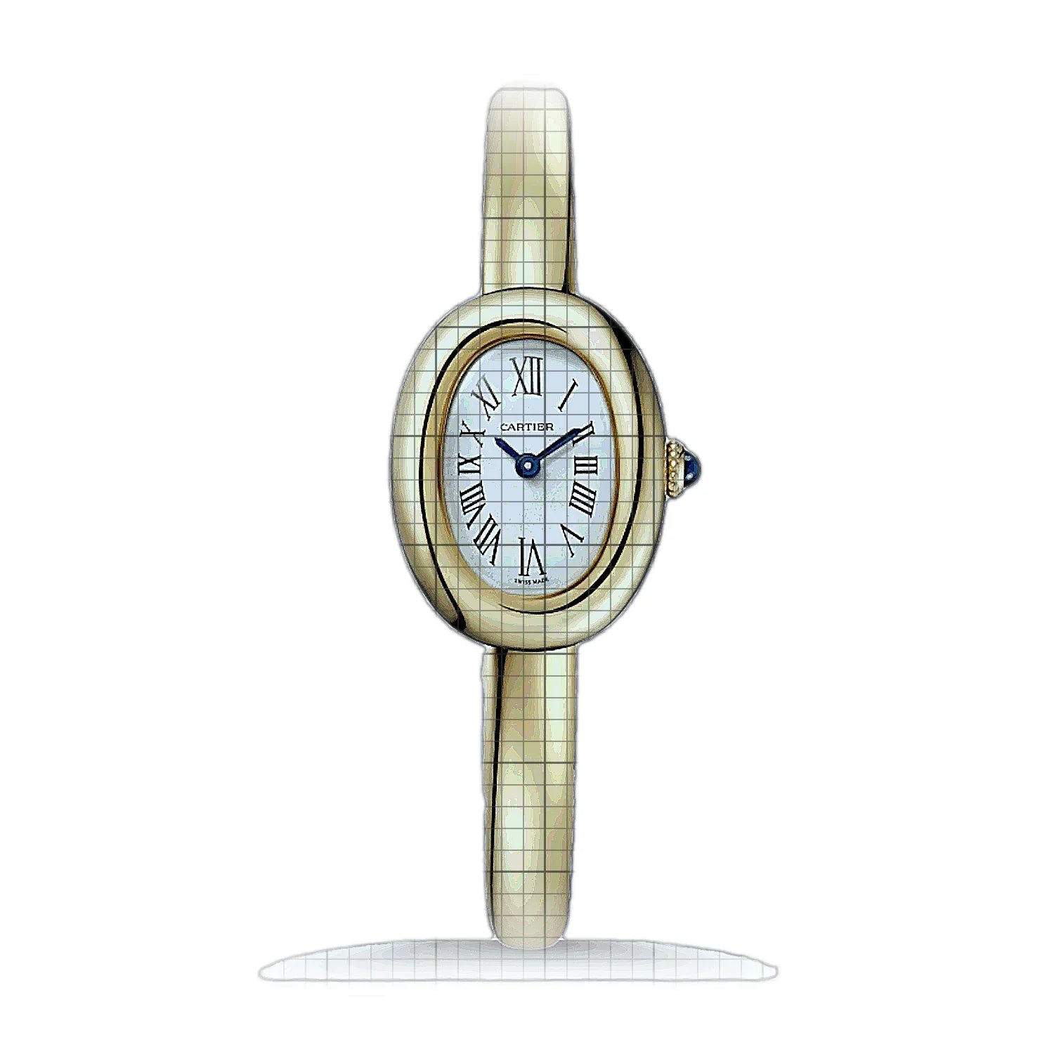 Cartier Baignoire 25mm Silver