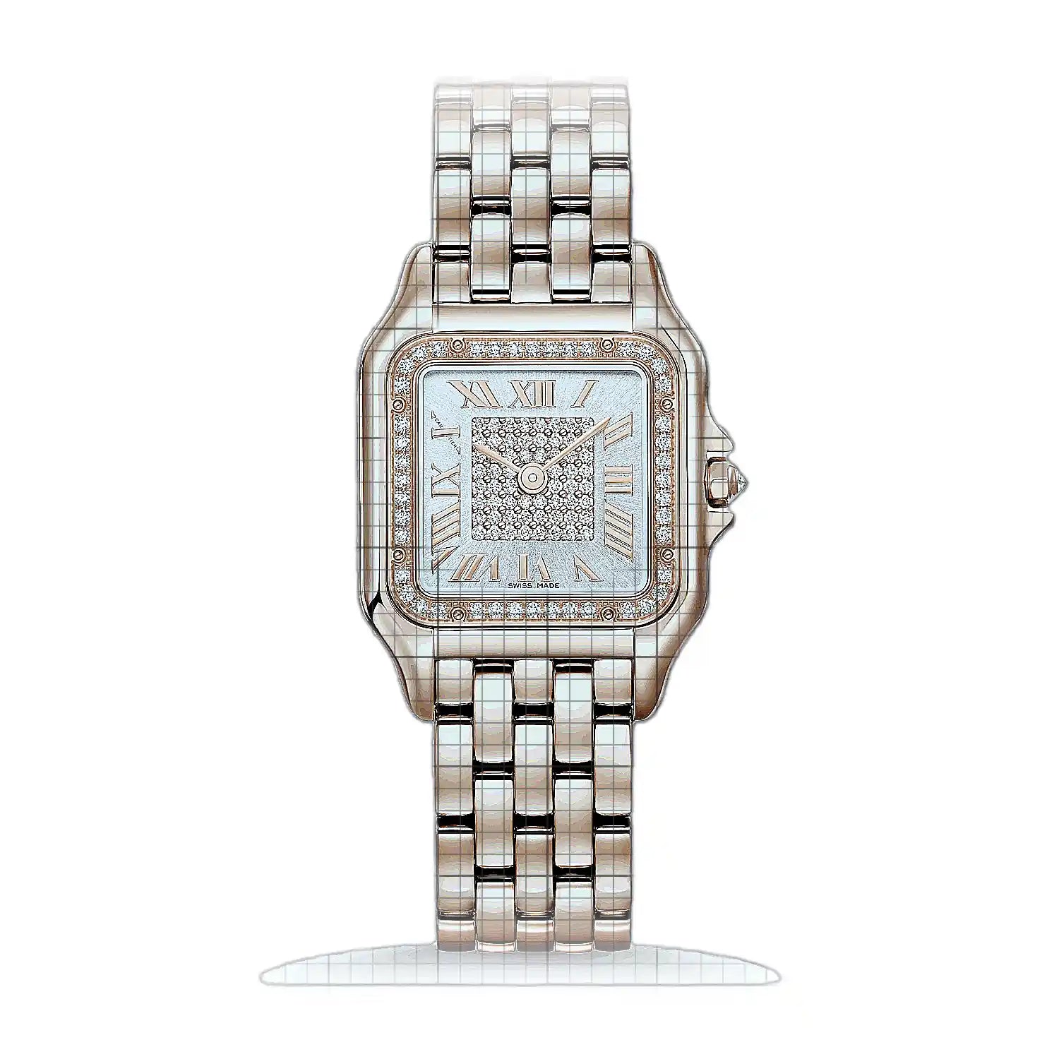 Cartier Panthère de Cartier WJPN0092 Silver Dial Rose gold 37mm Watch