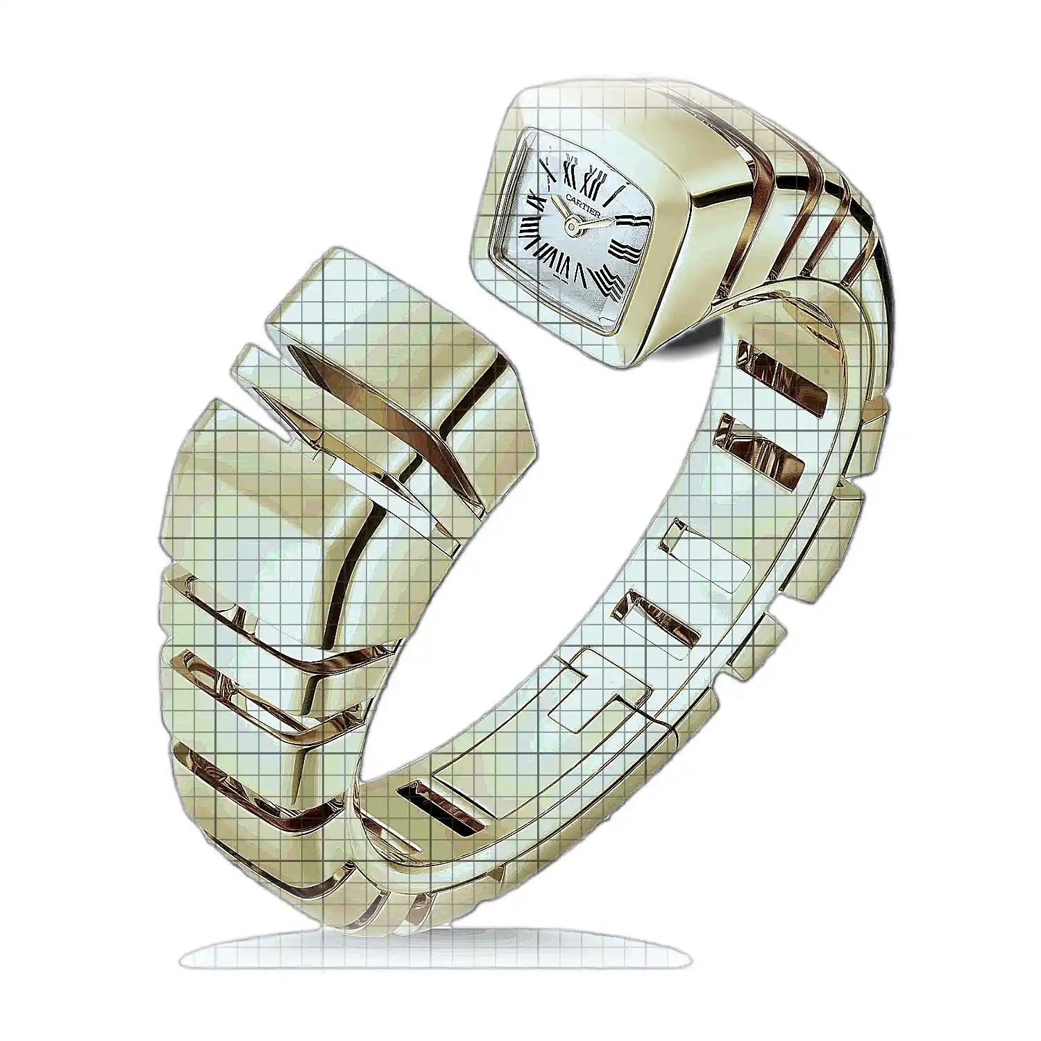 Cartier Reflection de Cartier (Size 15) WGMC0003 Sundust Dial Yellow gold 18mm Watch