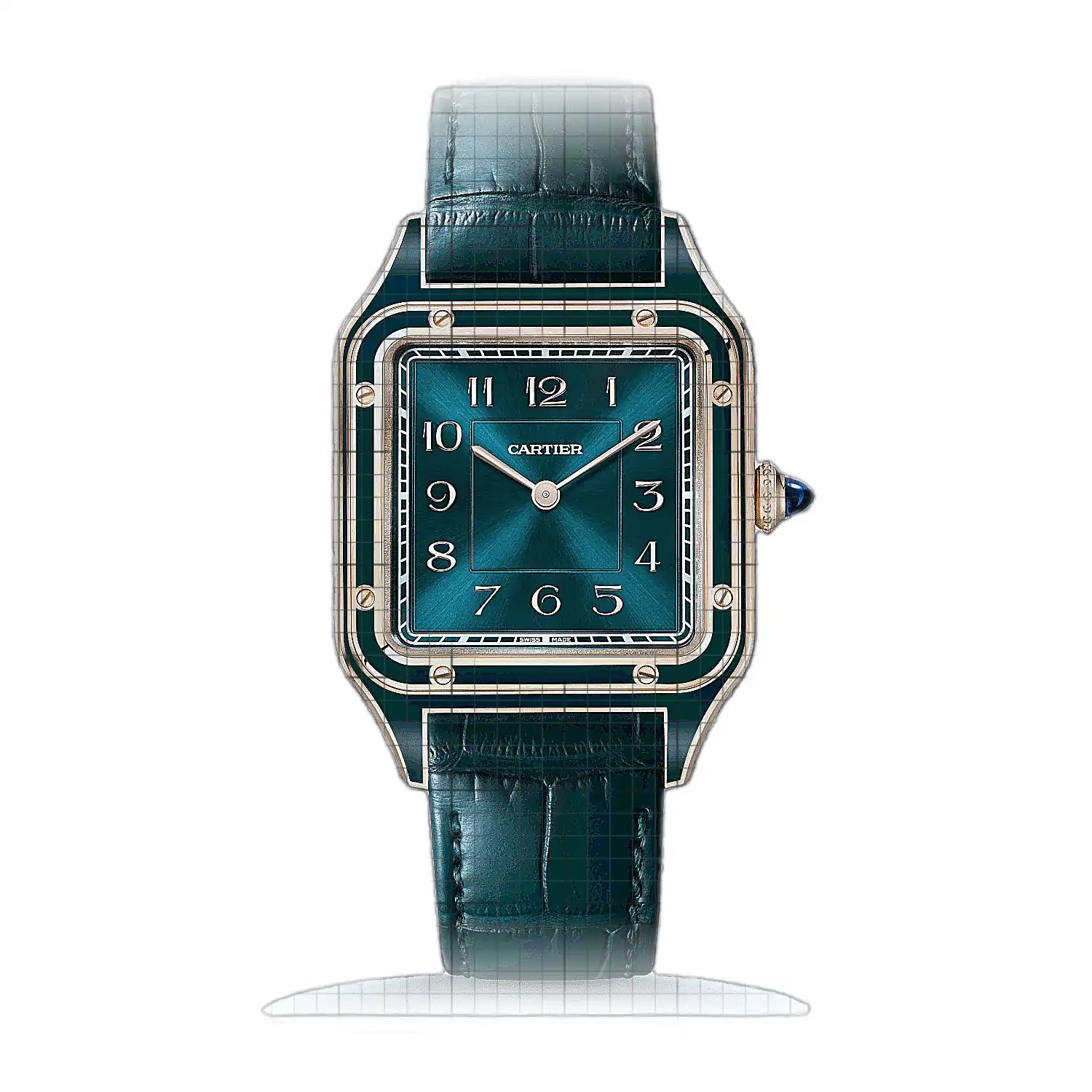 Cartier Santos-Dumont WGSA0098 Blue Dial Yellow gold 31mm Watch