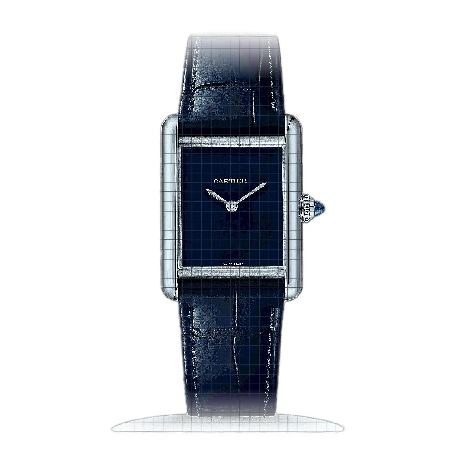 Cartier Tank Must Large Model WSTA0055 Silver Dial Stainless steel 25mm Watch
