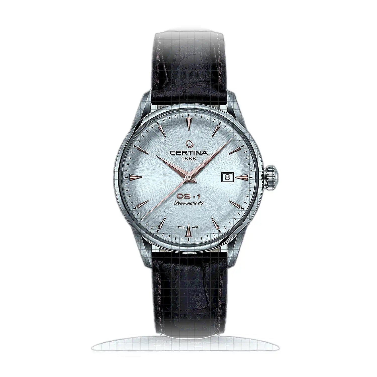 Certina DS-1 Powermatic 80 C029.807.16.031.01 Silver Dial Stainless steel 40mm Watch