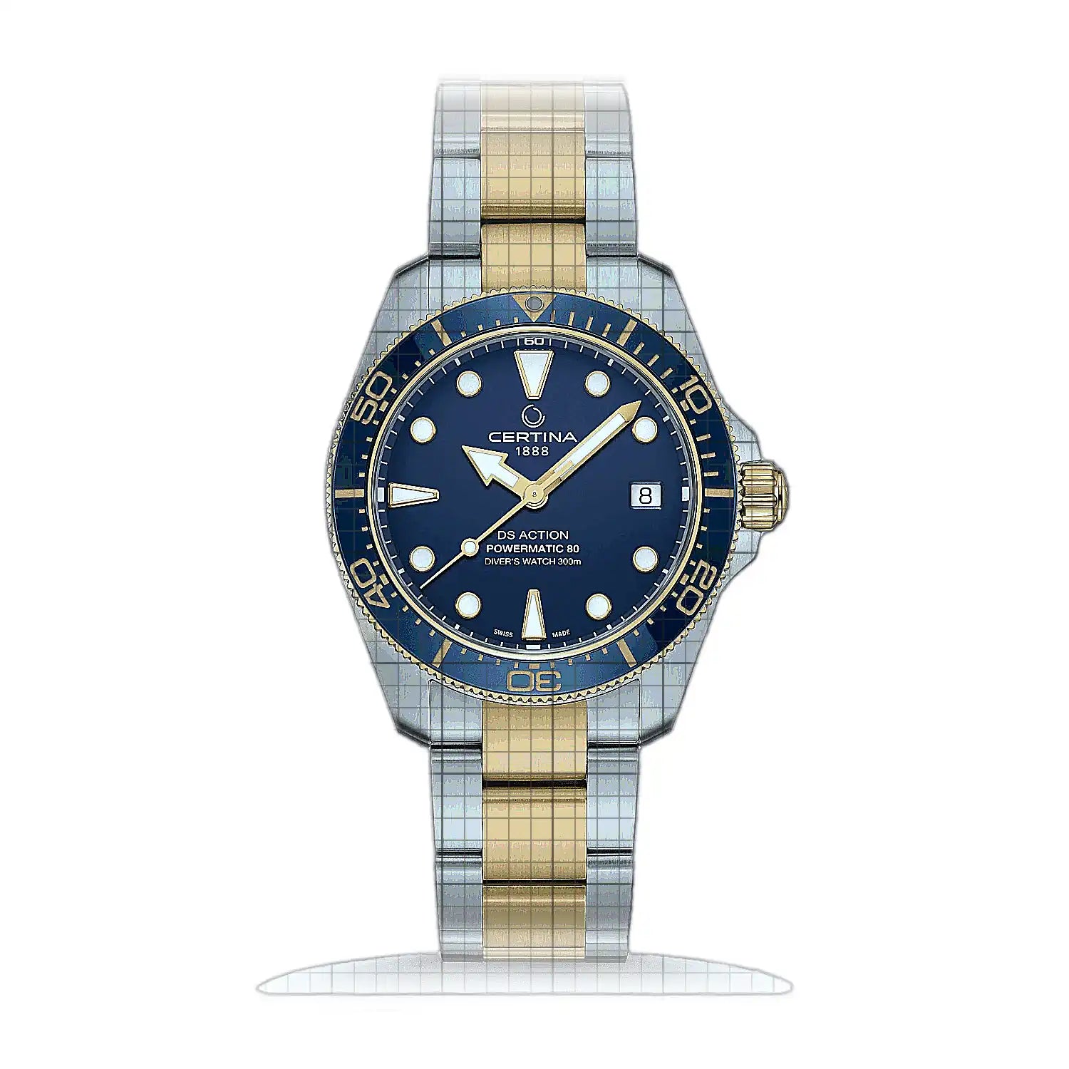 Certina DS Action Diver 38 mm Powermatic 80 C048.807.22.041.00 Blue Dial Stainless steel 38mm Watch